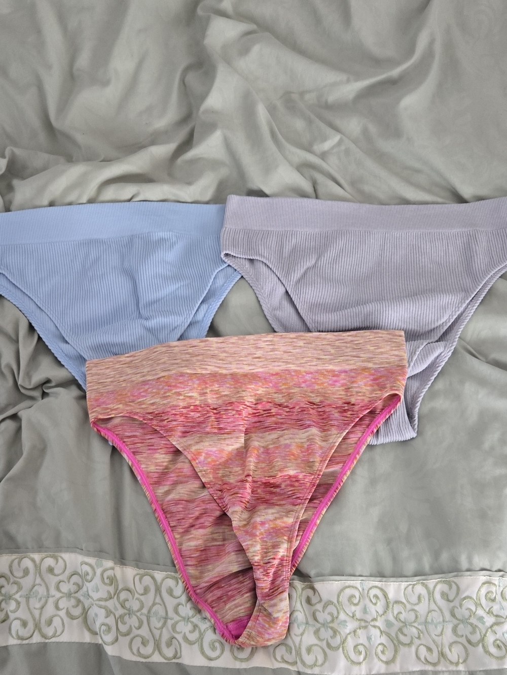 aerie Ribbed Bikini French Cut Trio